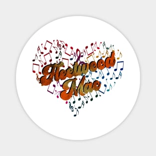 Colorful Heart Tone-Fleetwood Mac Magnet